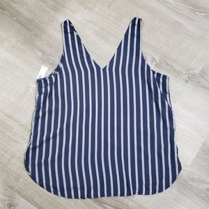 Old Navy Striped V Tank Top
